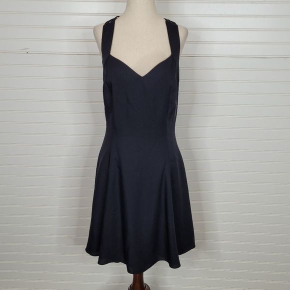 BETSEY & Adam Black Cocktail Fit & Flare Mini Dress - Picture 1 of 11